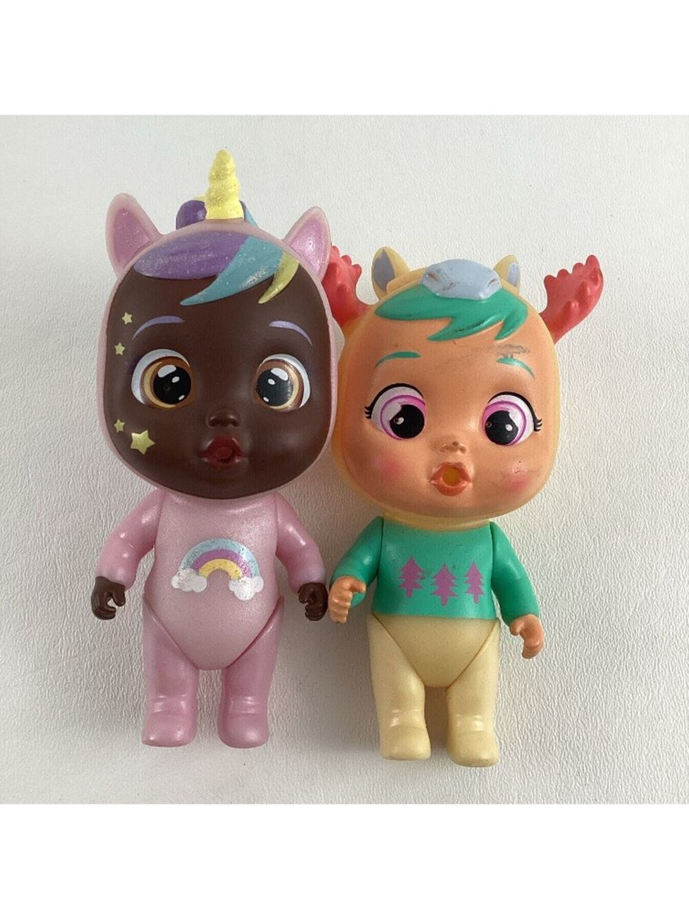 Cry Babies Magic Tears Mini Dolls Keep Me Warm Riley Jassy Unicorn IMC Toys